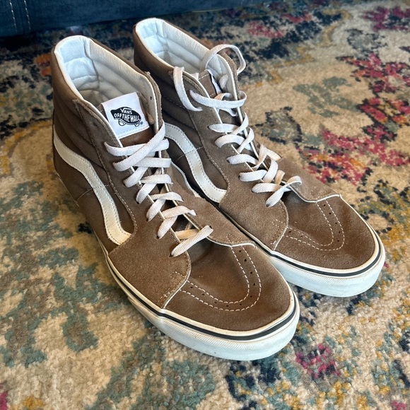 Vans Men's Tan High-Top Sneakers 12 - Picture 1 of 9